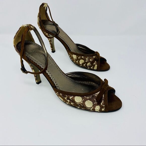 J. Crew - Patterned Peep Toe Heels (8) - Picture 1 of 9